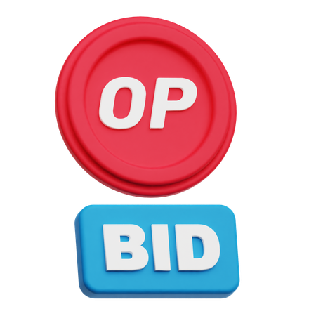 Optimism Bid  3D Icon