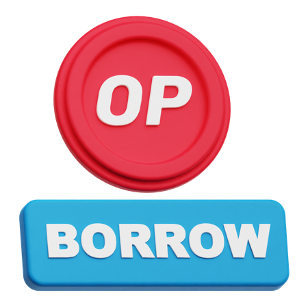 Optimism Borrow  3D Icon