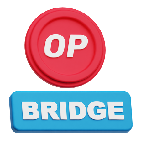 Optimism Bridge  3D Icon
