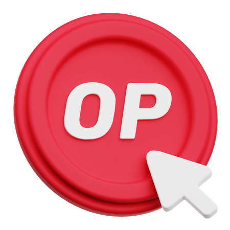 Optimism Click  3D Icon