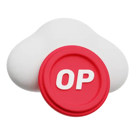 Optimism Cloud  3D Icon