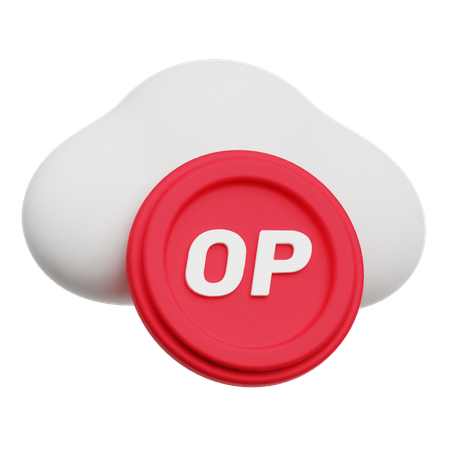 Optimism Cloud  3D Icon