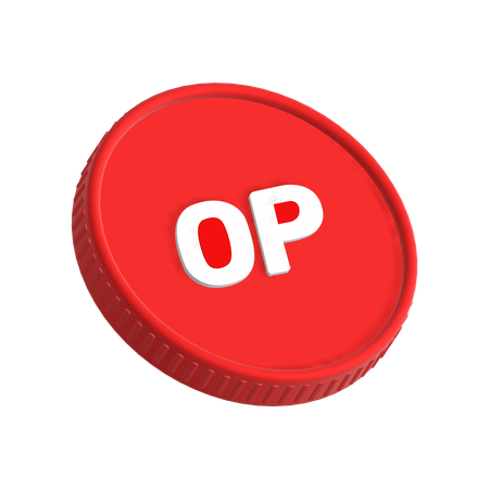 Optimism OP  3D Icon