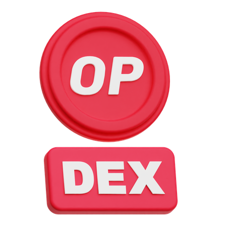 Optimism Dex  3D Icon