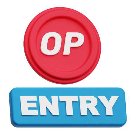 Optimism Entry  3D Icon