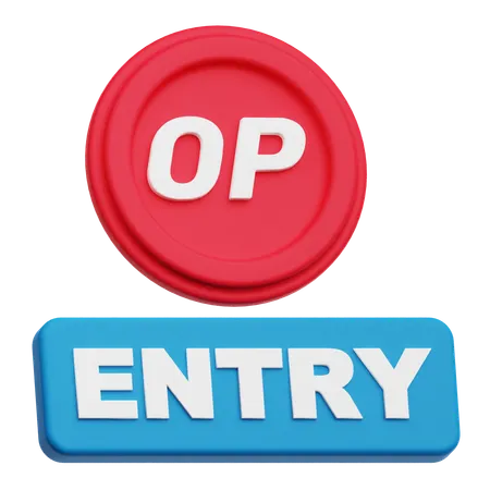 Optimism Entry  3D Icon