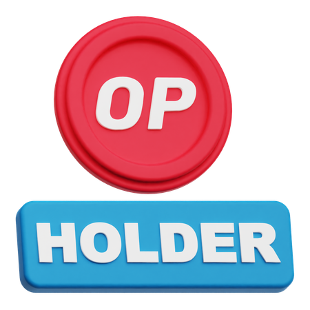 Optimism Holder  3D Icon