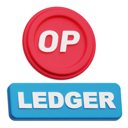 Optimism Ledger  3D Icon