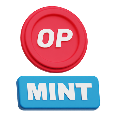 Optimism Mint  3D Icon