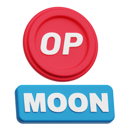 Optimism Moon  3D Icon