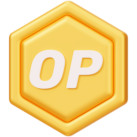 Optimism (OP)  3D Icon