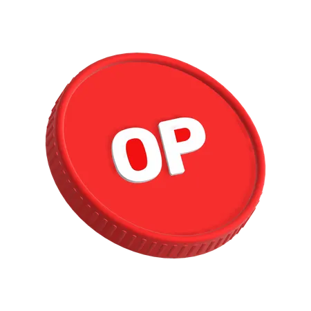 Optimism OP  3D Icon