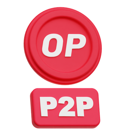 Optimism P 2 P  3D Icon
