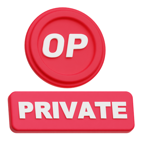 Optimism Private  3D Icon