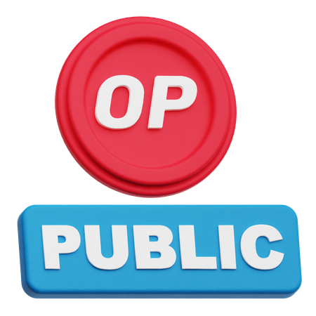 Optimism Public  3D Icon