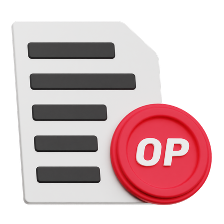 Optimism Report  3D Icon