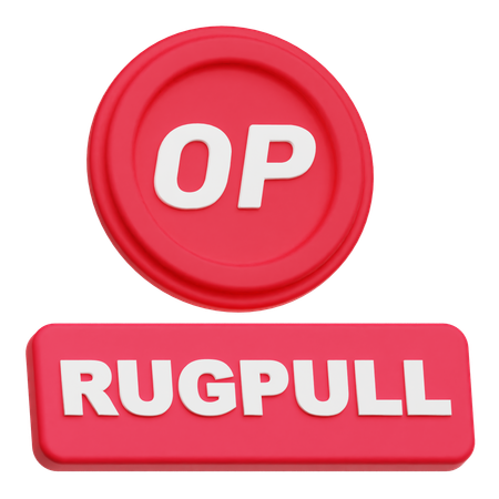 Optimism Rugpull  3D Icon