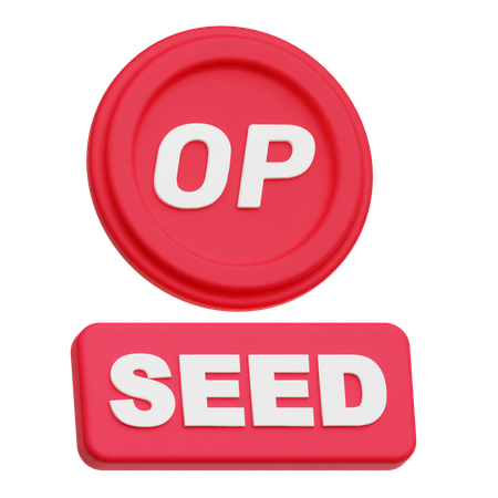 Optimism Seed  3D Icon
