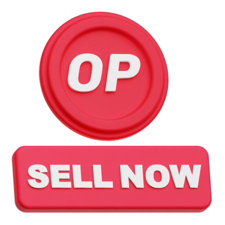 Optimism Sell Now  3D Icon