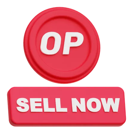 Optimism Sell Now  3D Icon