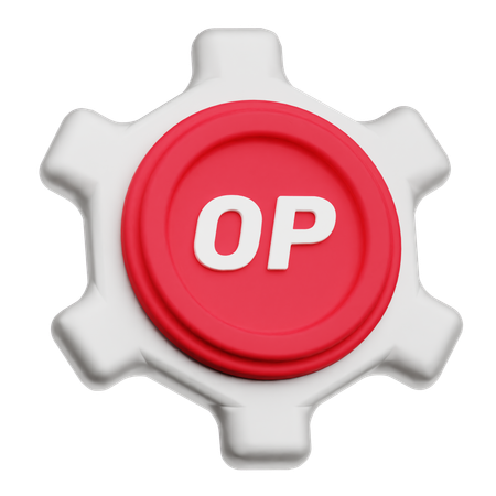 Optimism Setting  3D Icon