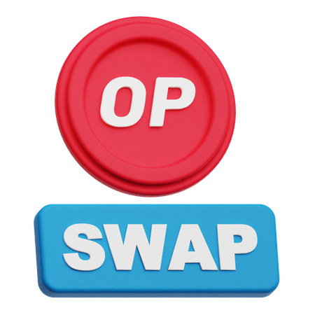 Optimism Swap  3D Icon