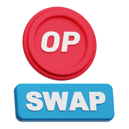 Optimism Swap  3D Icon