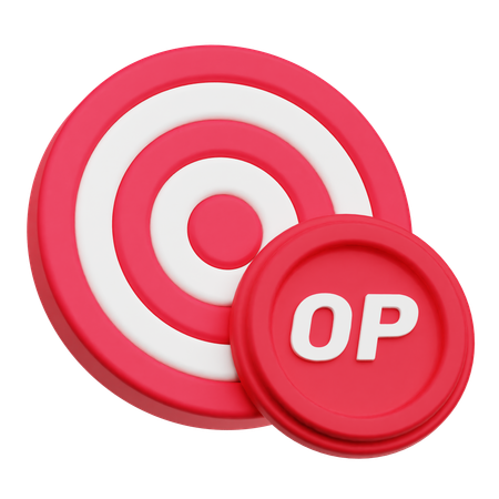 Optimism Target  3D Icon
