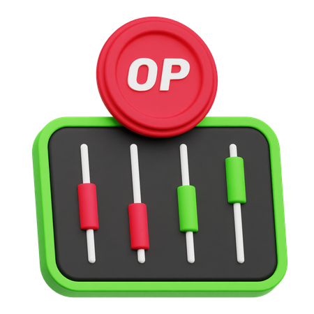 Optimism Trading  3D Icon