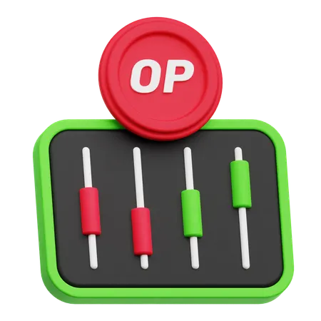 Optimism Trading  3D Icon