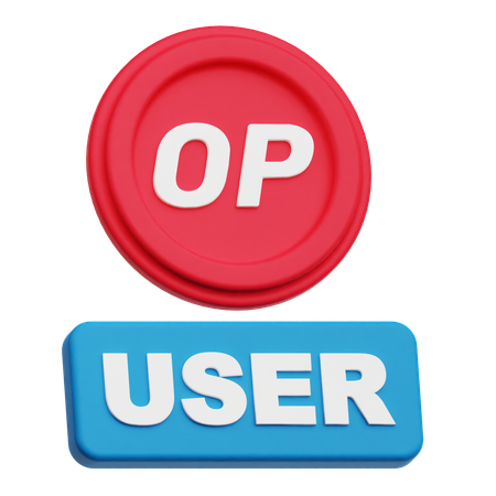 Optimism User  3D Icon