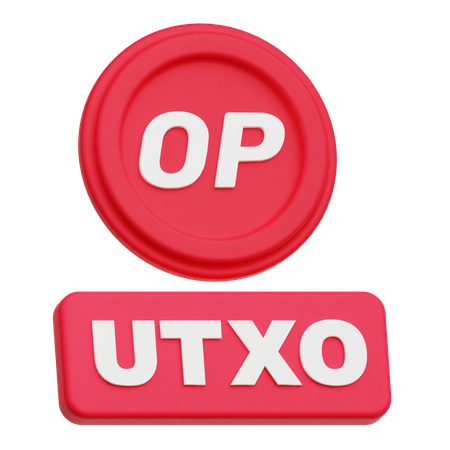Optimism Utxo  3D Icon