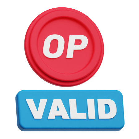 Optimism Valid  3D Icon