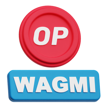 Optimism Wagmi  3D Icon