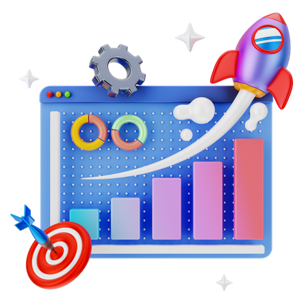 Optimización de motores de búsqueda  3D Illustration