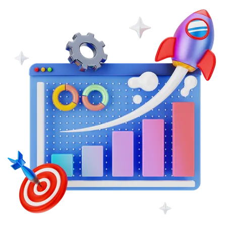 Optimización de motores de búsqueda  3D Illustration