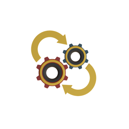Optimización de procesos  3D Icon