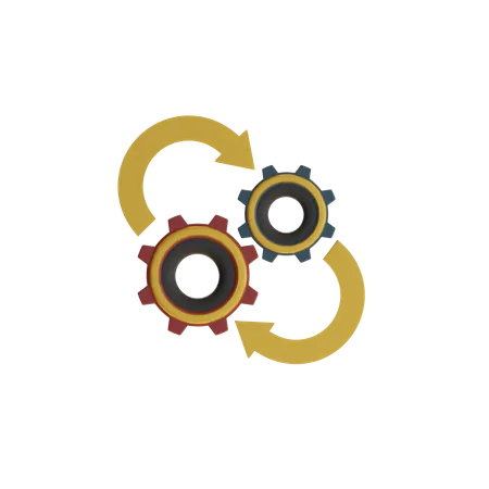 Optimización de procesos  3D Icon