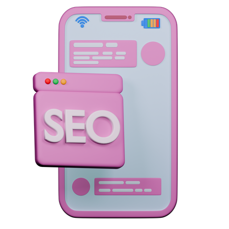 SEO en línea  3D Icon