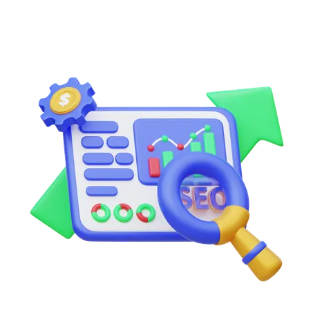 Optimización SEO  3D Icon