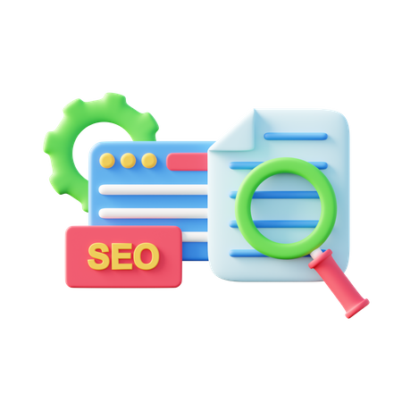 Optimización SEO  3D Icon