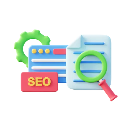 Optimización SEO  3D Icon