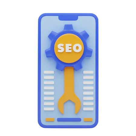 Optimización seo móvil  3D Icon