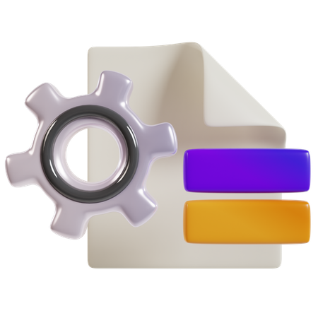 Optimizing Business Process  3D Icon