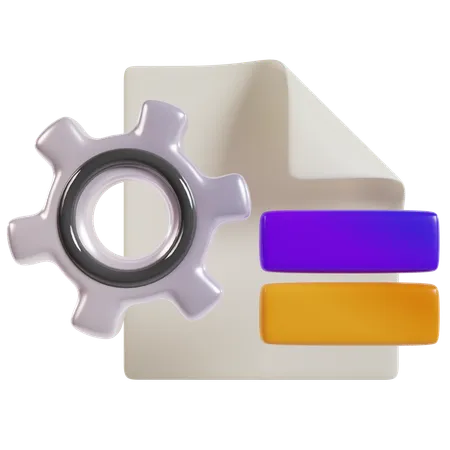 Optimizing Business Process  3D Icon