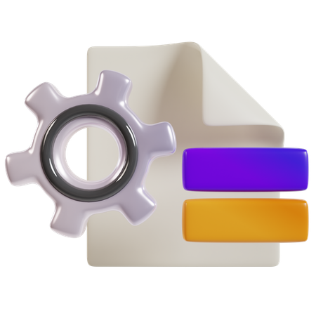 Optimizing Business Process  3D Icon