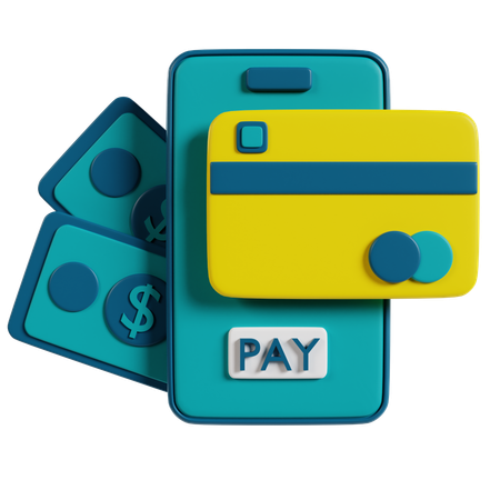 Options de paiement mobile  3D Icon