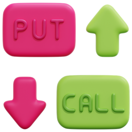 Options Trading  3D Icon