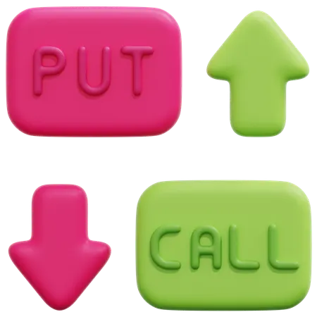 Options Trading  3D Icon