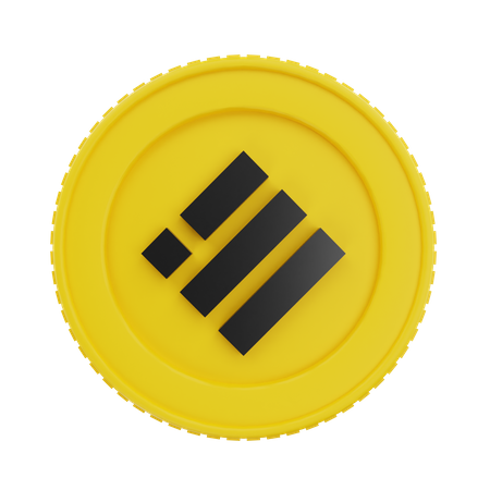 Pièce d'or binance usd  3D Icon